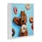 Stupell Industries Funny Dog Licking Donut Framed Giclee Art